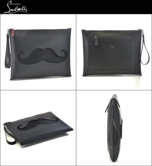 ルブタン コピー/CHRISTIAN LOUBOUTIN Peter Pouch クラッチバッグ ブラック 2015新作  1155015-0001-BK01